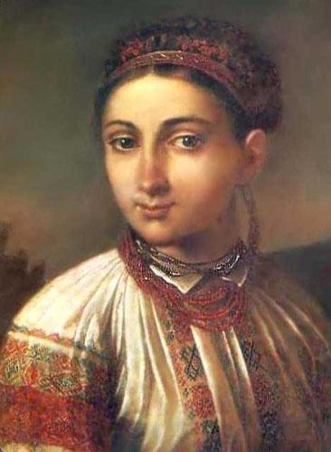Vasily Tropinin Girl from Podillya, Norge oil painting art